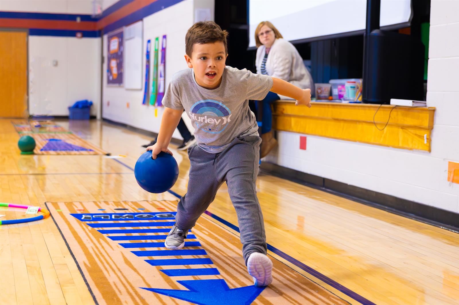 boy bowling